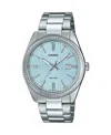 Casio Men's Silver Tone Stainless Steel Watch, 38.5mm In Silver