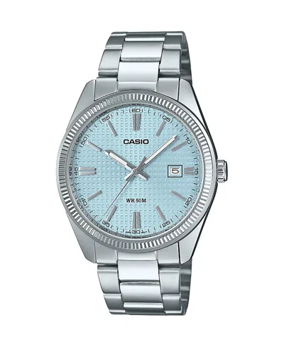 Casio Men's Silver Tone Stainless Steel Watch, 38.5mm