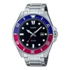 Casio Analog 'silver Blue Plum' In Gray