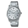 Casio Men's Stainless Steel Strap Silvery Dial Mens Analog In Metallic