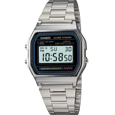 Casio Men's Watch  A158 Black Silver ( 33 Mm) Gbby2 In Metallic