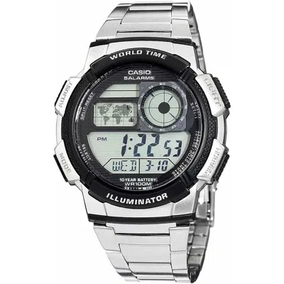 Casio Men's Watch  Ae-1000wd-1avef Digital Acrylic Black Grey Silver ( 45 Mm) Gbby2 In Gold