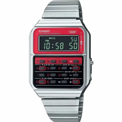 Casio Men's Watch  Ca-500we-4bef Silver ( 34 Mm) Gbby2 In Metallic