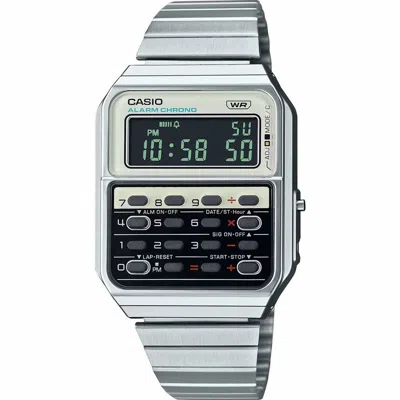 Casio Men's Watch  Ca-500we-7bef Silver ( 34 Mm) Gbby2 In Metallic