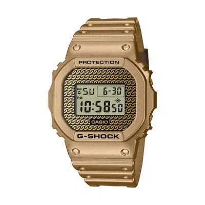 Casio Men's Watch  Dwe-5600hg-1er Gbby2 In Gold