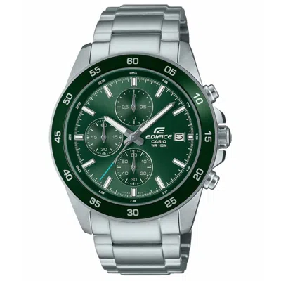 Casio Men's Watch  Efr-526d-3avuef Green Silver Gbby2 In Metallic