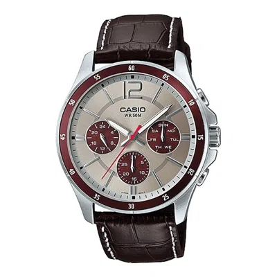 Casio Men's Watch  Enticer Gent Grey ( 35 Mm) ( 43,5 Mm) Gbby2 In Brown