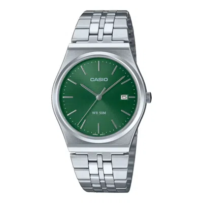 Casio Men's Watch  Green Silver ( 35 Mm) Gbby2 In Metallic