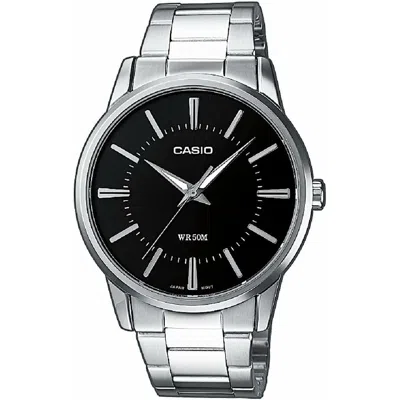 Casio Men's Watch  Mtp-1303pd-1aveg Black Silver ( 40 Mm) Gbby2 In Metallic