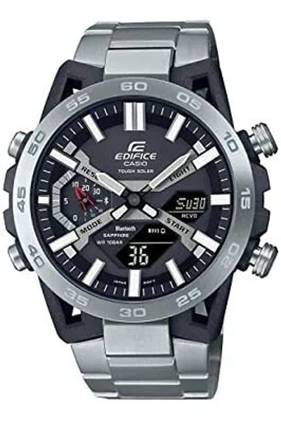 Pre-owned Casio Men's Watch Ecb-2000yd-1ajf Edifice Sospensione Bluetooth Solar