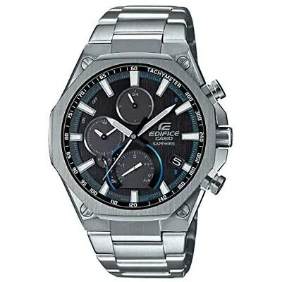 Pre-owned Casio Men Watch Edifice Eqb-1100yd-1ajf Flat Design Smartphone Link Bluetooth