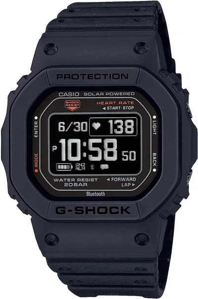 Pre-owned Casio Men Watch G-shock Dw-h5600-1jr G-squad Sport Bluetooth Digital Smartwatch