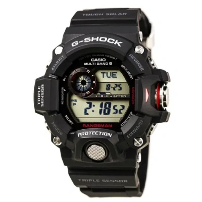 Pre-owned Casio Men's Watch G-shock Rangeman Tough Solar Digital Strap Gw9400-1 In Black