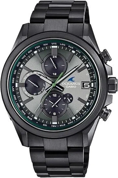 Pre-owned Casio Men's Watch Oceanus Ocw-t4000ba-1a3jf Solar Radio Black
