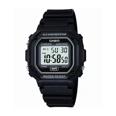 Casio Mens Black Resin Strap Square Digital Sport Watch F108wh-1aos