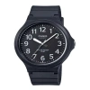 Casio Mens Black Strap Watch In Black