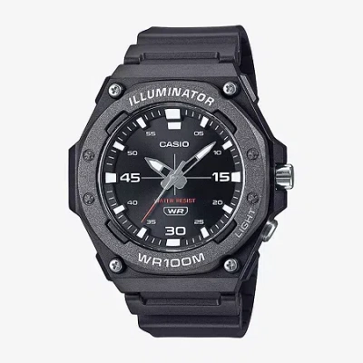 Casio Mens Black Strap Watch Mw-620h-1avcf In Transparent