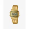 Casio Mens  A158wegv-9aef Vintage Stainless-steel And Resin Quartz Watch In Brown