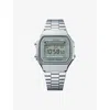 Casio Mens  A168wa-3ayes Vintage Stainless-steel And Resin Quartz Watch In Blue