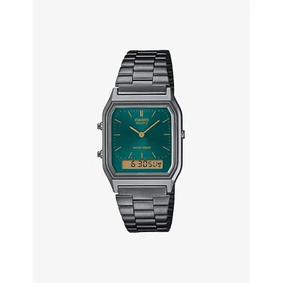 Casio Mens  Aq-230egg-3aef Stainless-steel And Resin Quartz Watch In Brown