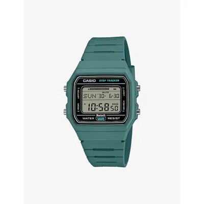 Casio Mens F-b100w-3a Resin Digital Watch 38.1mm Green