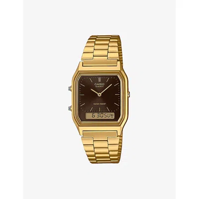 Casio Mens Gold Aq-230 Series Resin Watch