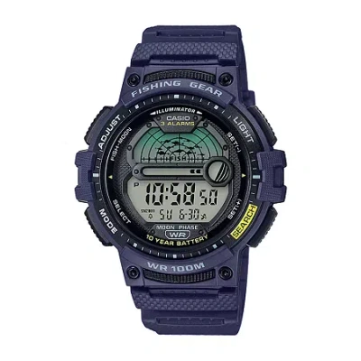 Casio Mens Multi-function Digital Blue Strap Watch Ws1200h2avos
