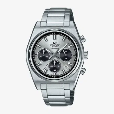 Casio Mens Silver Tone Stainless Steel Bracelet Watch Efb730d-7av