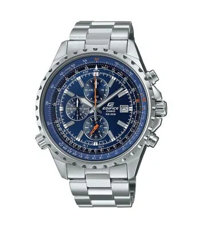 Pre-owned Casio Mens Wristwatch  Edifice Ef-527d-2avuef Chrono Stainless Steel Blue