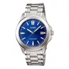 Casio Minimalistic Fashion Steel Strip Waterproof Quartz Watch Blue Stainless Steel Strap In Metallic