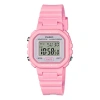 Casio Minimalistic Temperament Small Cube Waterproof Led Lights Resin Strap Waterproof Watch Pink Di