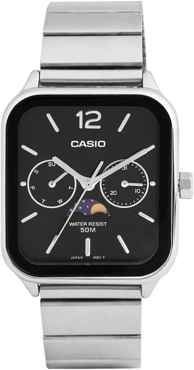 Pre-owned Casio Mtp-m305d-1avdf Analog Silver Stainless Steel Watch For Man
