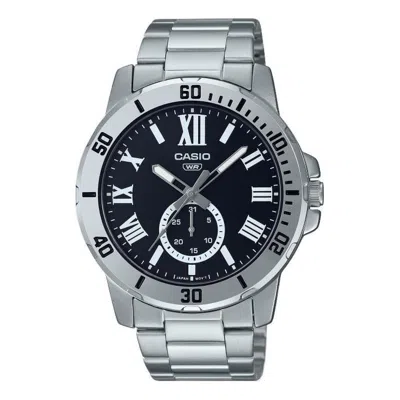 Casio Mtp-vd200d-1b Quartz Waterproof Mens In Metallic