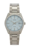 Casio Mtp1302 Series Watch In Metallic Silver