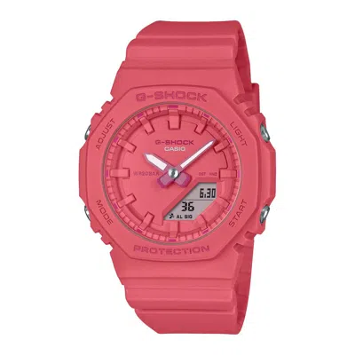 Casio Multicolor Resin Sport Watch In Red
