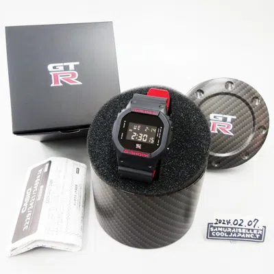 Pre-owned Casio Nissan Gt-r  G-shock 5th Dw 5600 Collaboration Limited Watch Metal