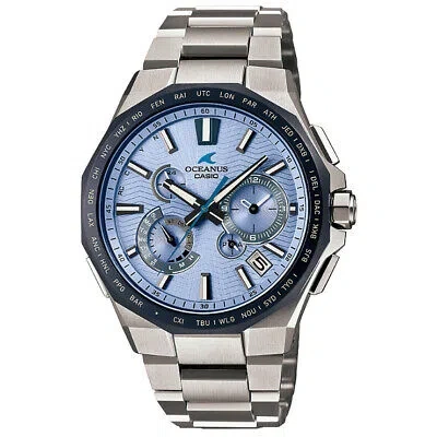 Pre-owned Casio Oceanus 20th Anniversary Ocw-t6000bv-2ajr Blue Men's Watch In Box