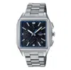 Casio Oceanus Classic Analog Watch 'black Silver Blue' In Metallic