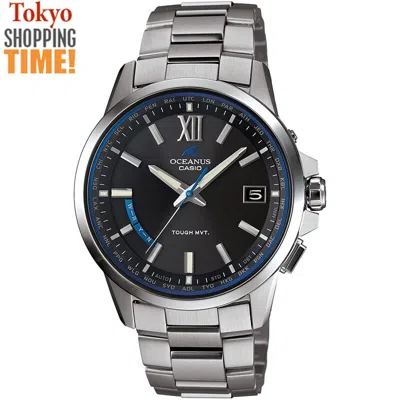 Pre-owned Casio Oceanus Classic Ocw-t150-1ajf Titanium Solar Radio Men Watch Made Japan