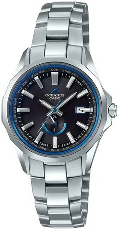 Pre-owned Casio Oceanus Manta Ocw-s350-1ajf Solor Radio Women's Watch 2018 In Box