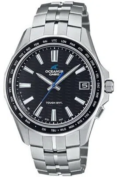 Pre-owned Casio Oceanus Manta Ocw-s400-1ajf Japan Titanium Bluetooth Radio Solar Men Watch