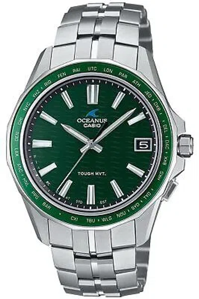 Pre-owned Casio Oceanus Manta Ocw-s400-3ajf Titanium Bluetooth Radio Solar Men Watch Japan