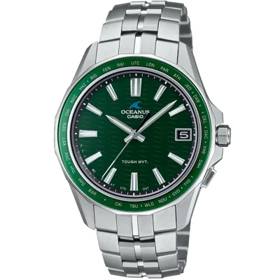 Pre-owned Casio Oceanus Manta Ocw-s400-3ajf Titanium Bluetooth Radio Solar Watch 41.3mm