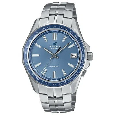 Pre-owned Casio Oceanus Manta Ocw-s400sg-2ajr Blue Solar Analog Men's Watch In Box