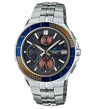 Pre-owned Casio Oceanus Manta Ocw-s5000d-1ajf Solar Radio Men's Watch Bluetooth 2019