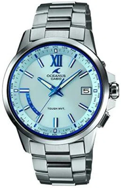 Pre-owned Casio Oceanus Men's Solar Radio-controlled Watch Ocw-t150-2ajf-ks
