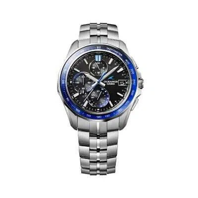 Pre-owned Casio Oceanus Ocw-s7000-1ajf Manta Titanium Bluetooth Chrono Men Watch