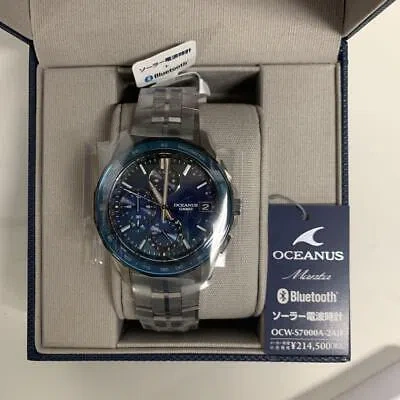 Pre-owned Casio Oceanus Ocw-s7000bv-2ajr S7000 Series Men's Wrist Watch Silver Limited