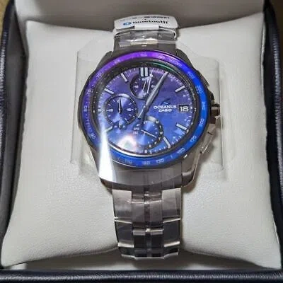 Pre-owned Casio Oceanus Ocw-s7000c-2ajf Manta S7000 Series Solar Watch Limited Titanium