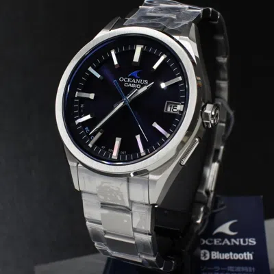 Pre-owned Casio Oceanus Ocw-t200s-1ajf Classic Line Bluetooth Solar Radio In Box